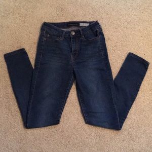 High-Waisted Dark Wash Jean Leggings